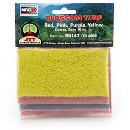 Jtt Scenery All Scales 10 cu. in. Blossom Flowering Turf CoarseMulti Color JTT95147